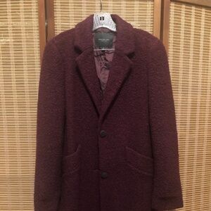 Purple Wool Coat - Andrew Marc/Mark New York